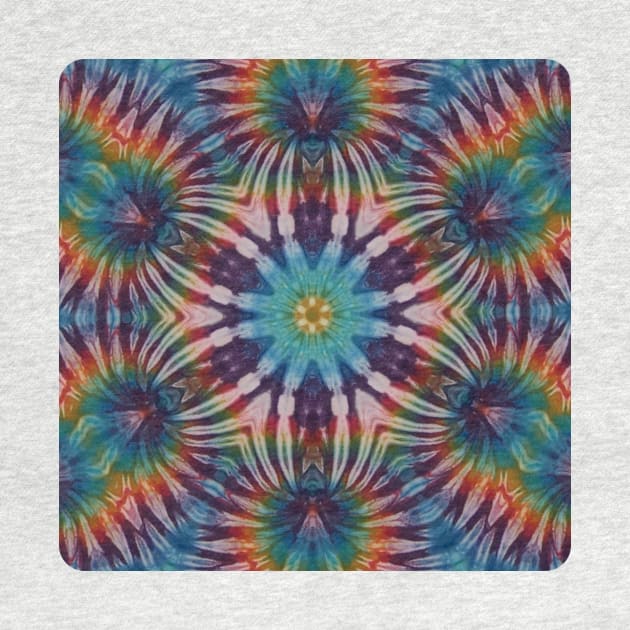 Psychedelic Kaleidoscopic Multi-Color Mandala Number 9 by SpotterArt